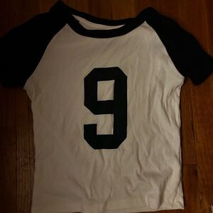 Cotton On Black and White Crop Top